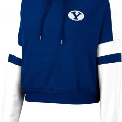 Colosseum Women's BYU Cougars Navy Paris Pullover Hoodie