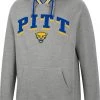 Colosseum Men's Pitt Panthers Grey Baller Pullover Hoodie