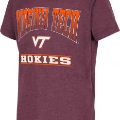 Colosseum Youth Virginia Tech Hokies Maroon Toffee T-Shirt For Boys'