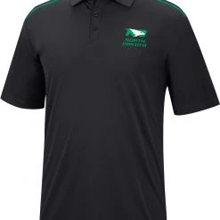 Colosseum Men's North Dakota Fighting Hawks Black Polo