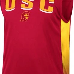 Colosseum Men's USC Trojans Cardinal Hollywood Sleeveless T-Shirt