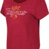 Colosseum Women's USC Trojans Cardinal Curved Hem T-Shirt