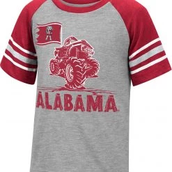 Colosseum Youth Alabama Crimson Tide Gray Truck T-Shirt For Girls'