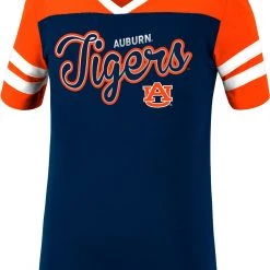 Colosseum Online Shop 17 Colosseum Girl's Auburn Tigers Navy Flying Dutchman T-Shirt For Girls'