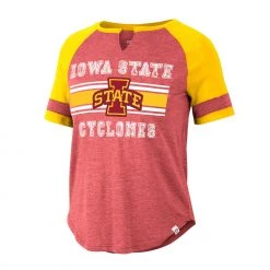 Colosseum Women's Iowa State Cyclones Cardinal Raglan T-Shirt