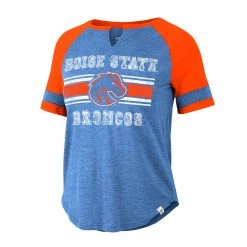 Colosseum Women's Boise State Broncos Blue Raglan T-Shirt
