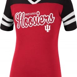 Colosseum Girl's Indiana Hoosiers Crimson Flying Dutchman T-Shirt For Girls'