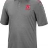 Colosseum Men's Nebraska Cornhuskers Gray Polo