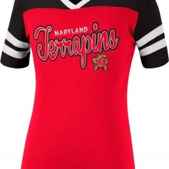 Colosseum Girl's Maryland Terrapins Red Flying Dutchman T-Shirt For Girls'