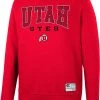 Colosseum Men's Utah Utes Crimson Scholarship Pullover Sweatshirt