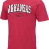 Colosseum Men's Arkansas Razorbacks Cardinal Dual Blend T-Shirt