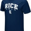 Colosseum Men's Rice Owls Blue T-Shirt