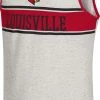 Colosseum Men's Louisville Cardinals White Skateboard Tank Top