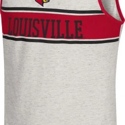 Colosseum Men's Louisville Cardinals White Skateboard Tank Top