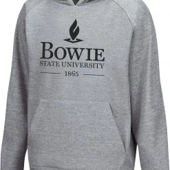 Colosseum Youth Bowie State Bulldogs Grey Pullover Hoodie For Girls'
