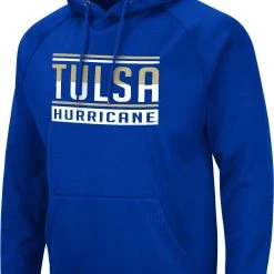 Colosseum Men's Tulsa Golden Hurricane Blue Pullover Hoodie