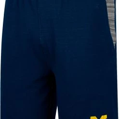 Colosseum Men's Michigan Wolverines Navy Thunder Fleece Shorts