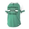 Colosseum Women's Marshall Thundering Herd Green Raglan T-Shirt