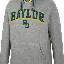 Colosseum Men's Baylor Bears Grey Baller Pullover Hoodie