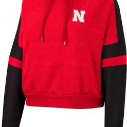 Colosseum Women's Nebraska Cornhuskers Red Paris Pullover Hoodie