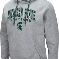 Colosseum Men's Michigan State Spartans Grey Promo Hoodie