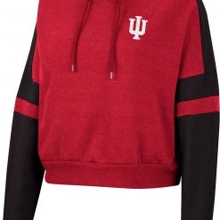 Colosseum Women's Indiana Hoosiers Crimson Paris Pullover Hoodie