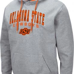 Colosseum Men's Oklahoma State Cowboys Grey Promo Hoodie