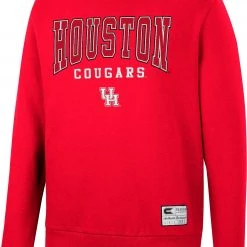 Colosseum Men's Houston Cougars Red Scholarship Pullover Sweatshirt