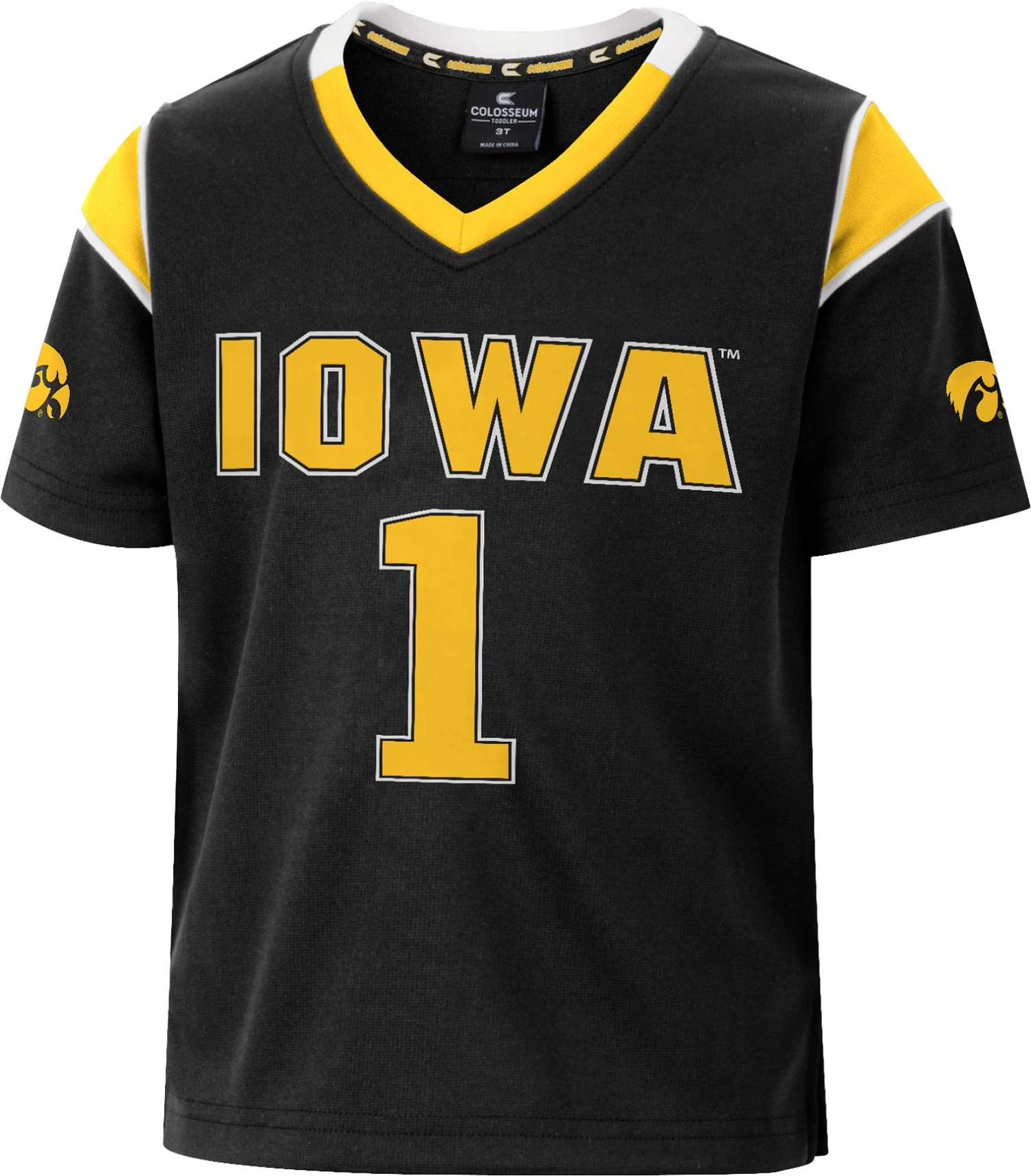 Colosseum Toddler Iowa Hawkeyes Black Replica Football Jersey For Boys' 1 Colosseum Toddler Iowa Hawkeyes Black Replica Football Jersey For Boys'