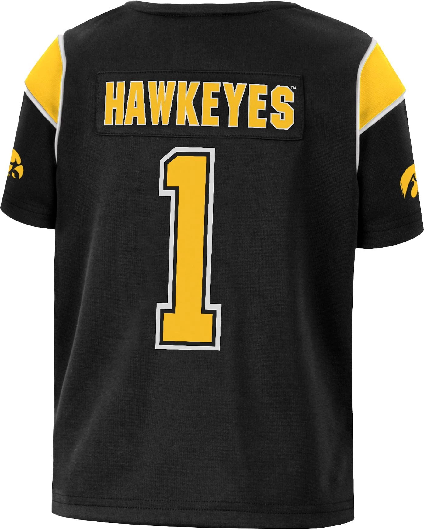 Colosseum Toddler Iowa Hawkeyes Black Replica Football Jersey For Boys' 2 Colosseum Toddler Iowa Hawkeyes Black Replica Football Jersey For Boys' - Image 2
